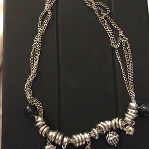 elephant/houndstooth necklace